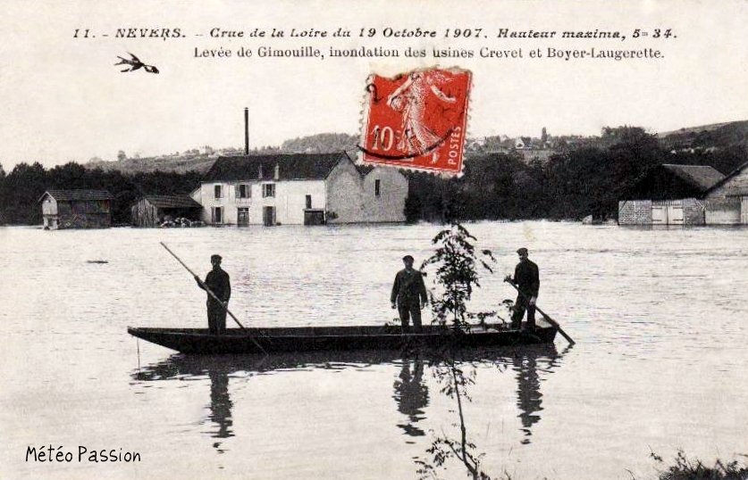 usines inondées à Nevers le 19 octobre 1907