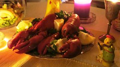 Earth Hour 2010 Lobster dinner Norway #2