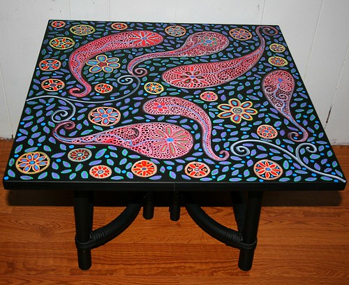 Coffee Table 24" x 24" x 16.5" by Rick Cheadle Art and Designs