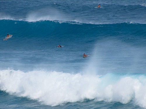 multiple surfers