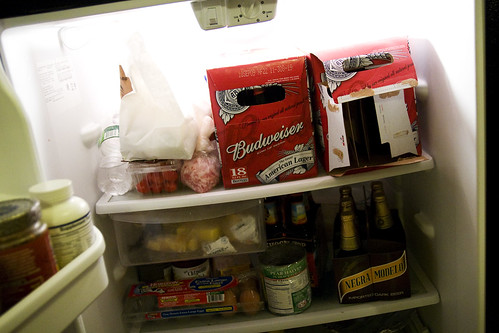 beer in the fridge