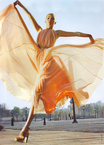 Hermes_Orange_Flowy_Dress