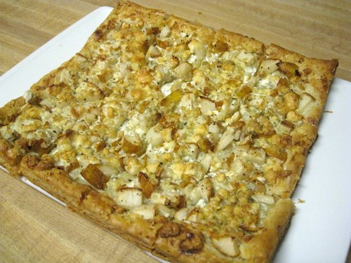 Pear and Blue Cheese Squares