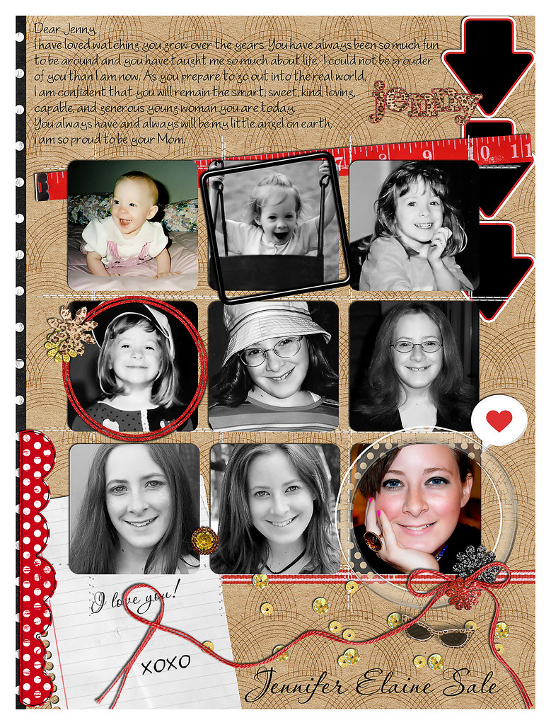 Jenny's Senior Page for Yearbook (8.25x11)