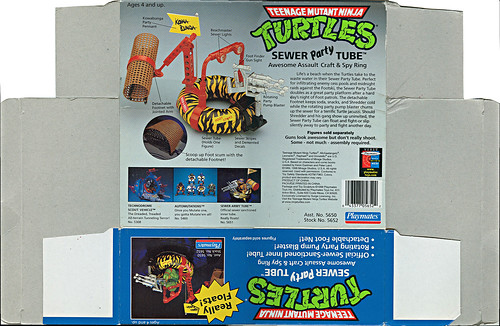  Teenage Mutant Ninja Turtles :: SEWER PARTY TUBE { KB Toys Reissue } ..box ii  (( 1998 ))