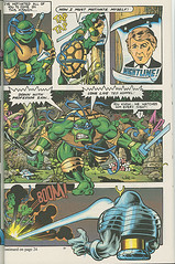 Genesis West Comics:: "THE TEENAGE MUTANT NINJA TURTLES VISIT THE LAST OF THE VIKING HEROES" - Summer Special Limited Edition   No. 866 of 1750 // Special 3 pg. 21.. "LONG LIVE TED KOPPEL !! " (( 1992 ))