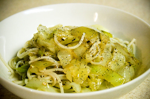Austrian Noodles and Cabbage