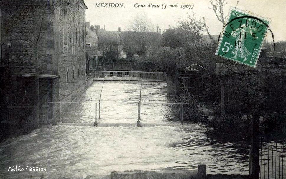 crue à Mézidon le 5 mai 1907