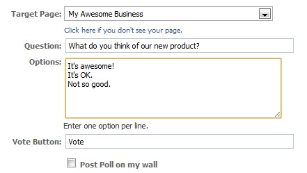 Facebook poll-settings