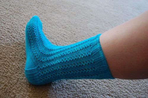 FO: Lacy Ribs sock