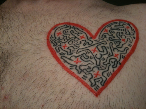 New Keith Haring tattoo by The Pug Father. Got me a new tattoo.