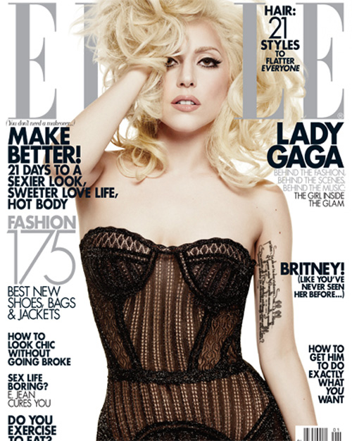 Thumb Photoshop Disaster: Lady Gaga in the cover of Elle Magazine