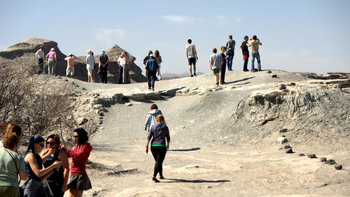 Turistas en Ischigualasto