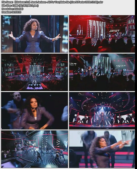 Janet Jackson--All For You,Make Me (Live X Factor 2009.12.06) by mv4ever