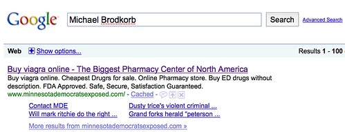 Michael Brodkorb's Hacked MDE Search Result