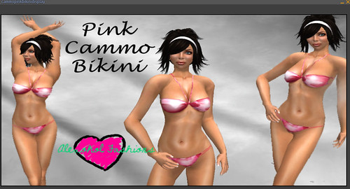 35L Thursday Alexohol Fashions pink cammo bikini