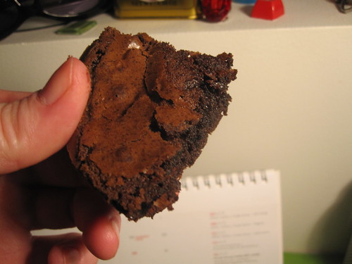Louche brownie from the bistro - free