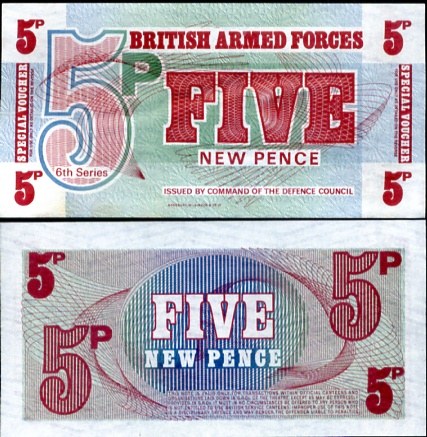 5 nových Pencí Veľká Británia 1972, Pick m44