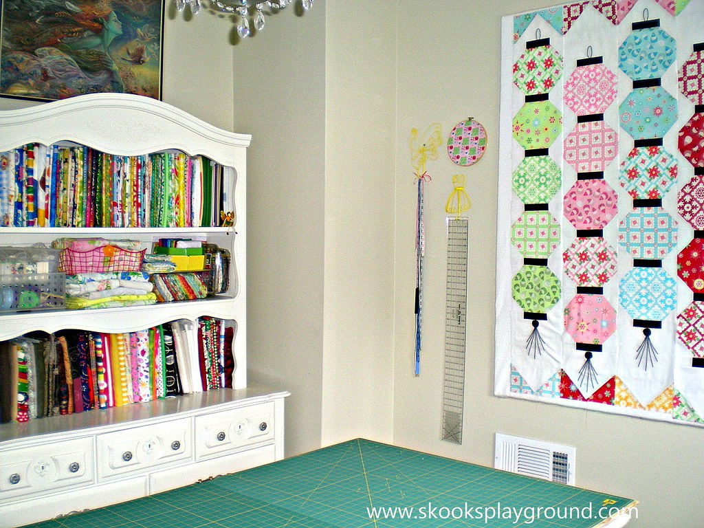 Fabric Hutch Design Wall and Cutting Table