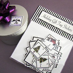 Spooky Christmas Gift Tag Stickers