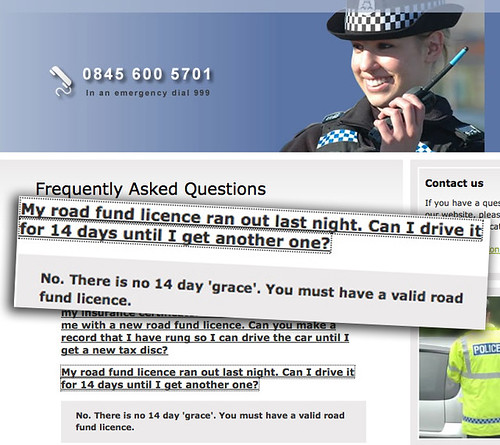Scot Cops' Road Fund Boo-Boo