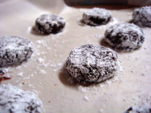 Chocolate crinkles ready for oven