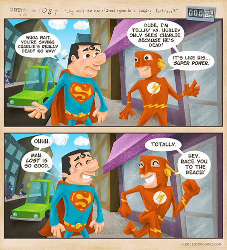 LOST Comic! Superman &amp; Flash