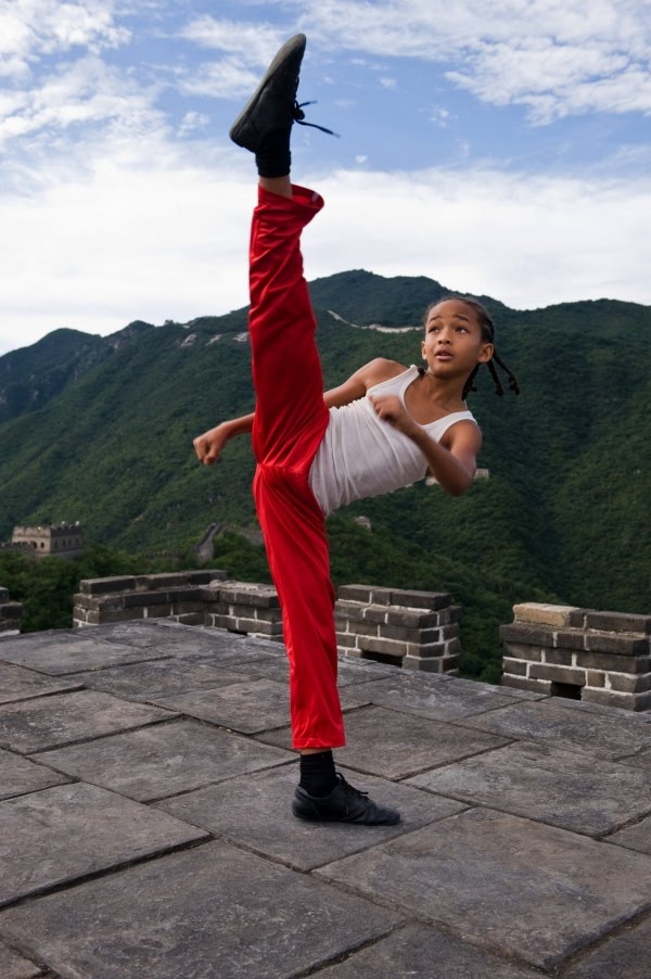 Karate Kid Movie Jaden Smith kick