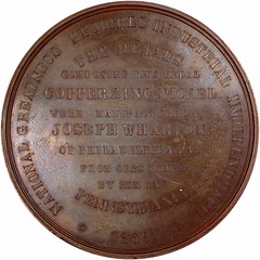 1869 Joseph Wharton Medal reverse