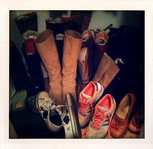 Closet/Shoe Organization: Before...