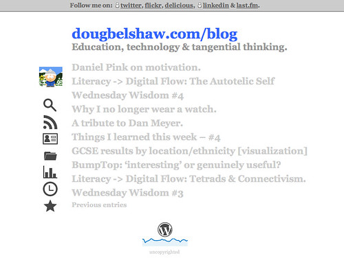dougbelshaw.com/blog minimalist v2