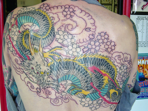 asian dragon tattoo. asian dragon tattoo, session 4