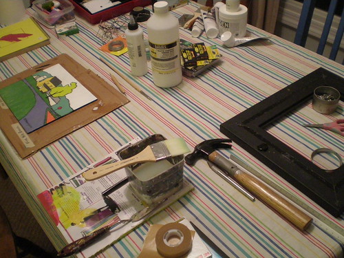 Sealing and framing in progress