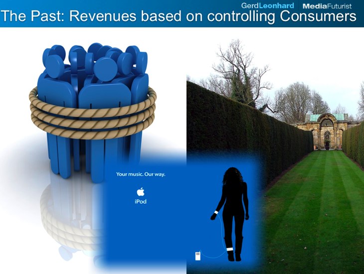 Content 1.0: revenues based on controlling consumers