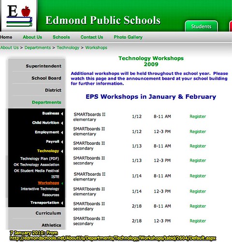 IWB Workshops Anyone? (Edmond Public Schools, Oklahoma)