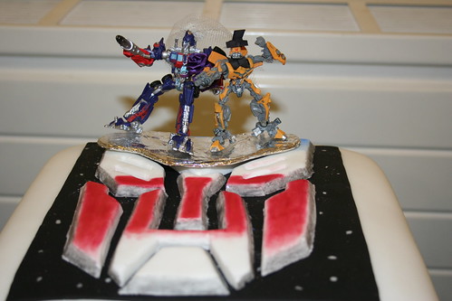 Homemade Transformers Wedding Cake A homemade Transformers cake from 