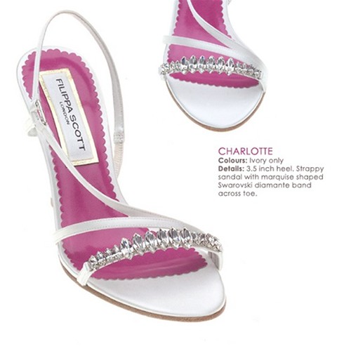 Wedding shoes by Filippa Luxe sandals - Silk Jewel Sandal