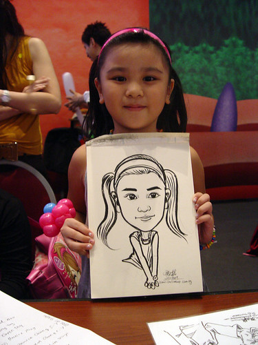 Caricature live sketching for Marina Square X'mas Tenants Gathering 2009 - 21