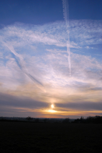 Sunset over Suffolk