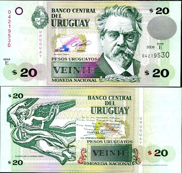 20 Pesos Uruguayos Uruguay 2008