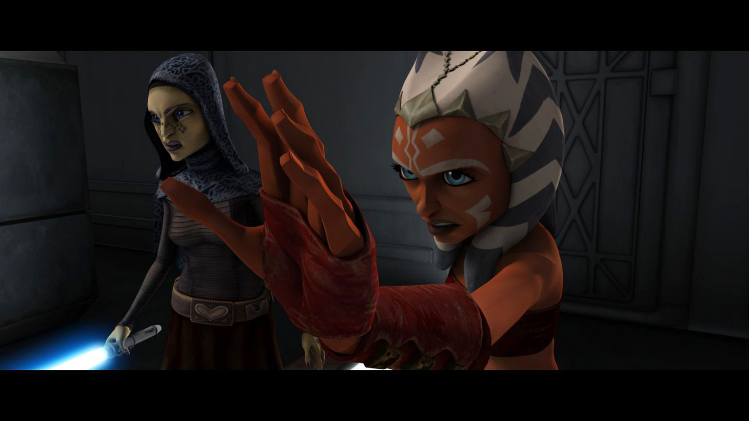 Ahsoka Tano faces a deadly threat in the form of mind-controlled clones in “Brain Invaders,” an all-new episode of STAR WARS: THE CLONE WARS premiering at 9:00 p.m. ET/PT Friday, December 4 on Cartoon Network. TM & © 2009 Lucasfilm Ltd. All rights reserved. 