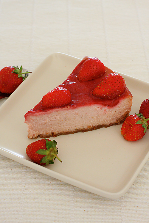 Vegetarian Strawberry Cheesecake