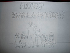 Hallowe'en illustration for H's story