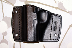 Colt 1911 Black leather car holster