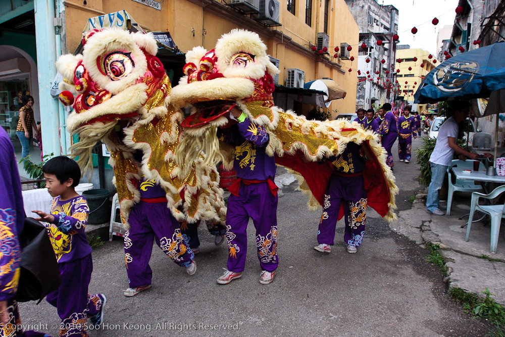 Lion Dance @ Near Petaling Street, KL, Malaysia
