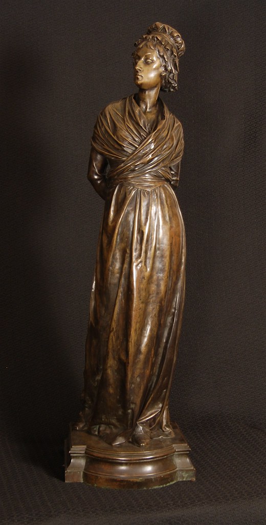 Sculpture" NYMPH WITH SCORPIO" Bronze NIP # 01 