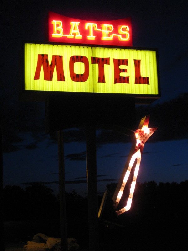 Bates Motel at Night