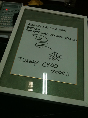 Danny Choo's autograph