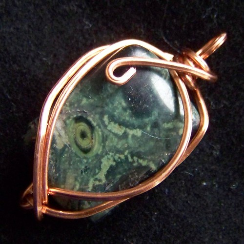 Copper and Kambaba Jasper pendant