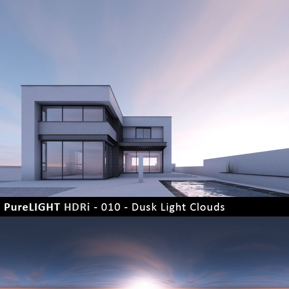 PureLIGHT HDRi 010 - Dusk Light Clouds